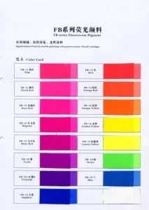 FB sērija Fluorescent Pigment