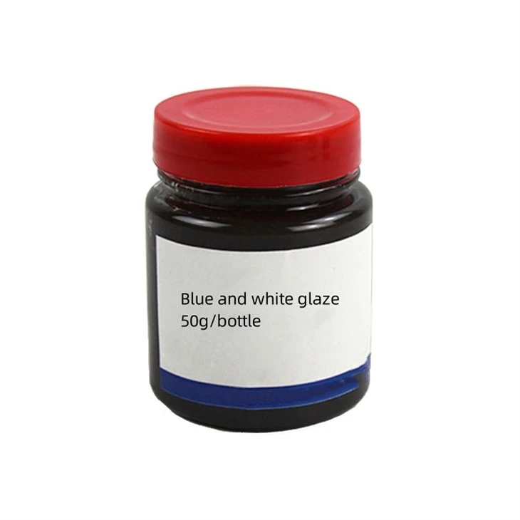Keramikas apakšglazūra zils un balts pigments